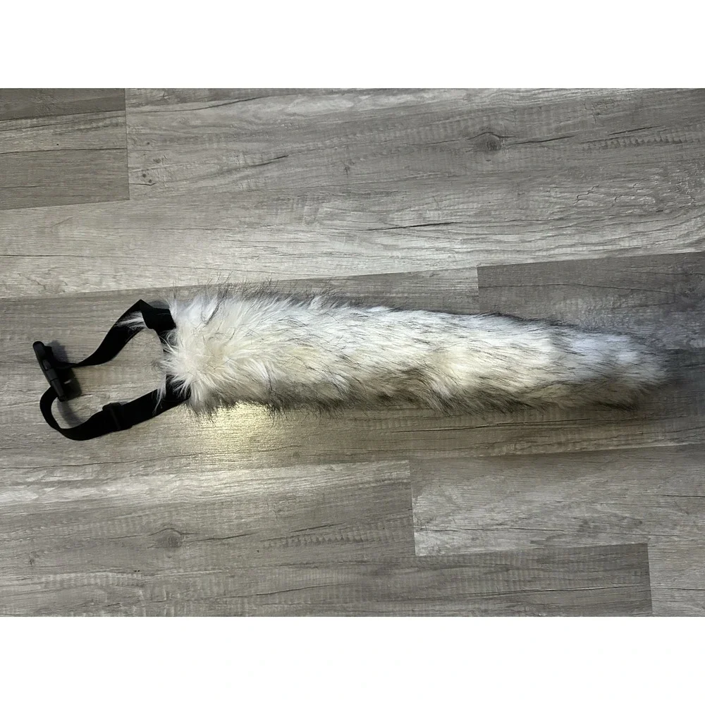 Animal Furry Long White Tail‎ Cosplay Costume Unisex 21